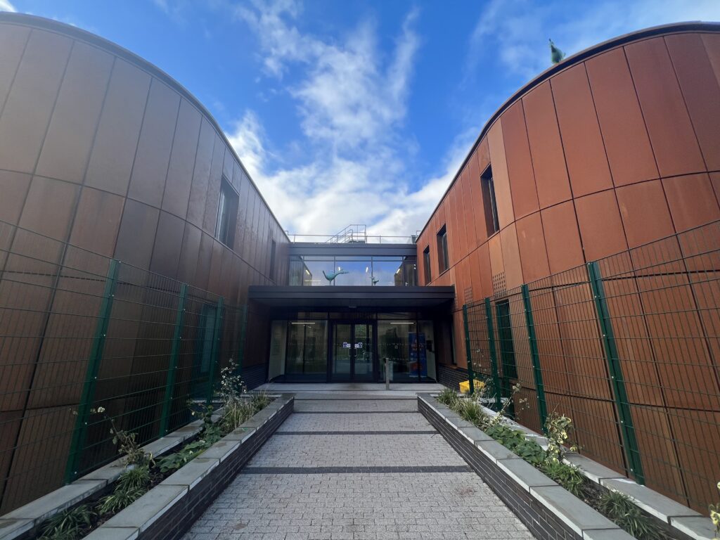 Entrance to Catkin and Sunflower House