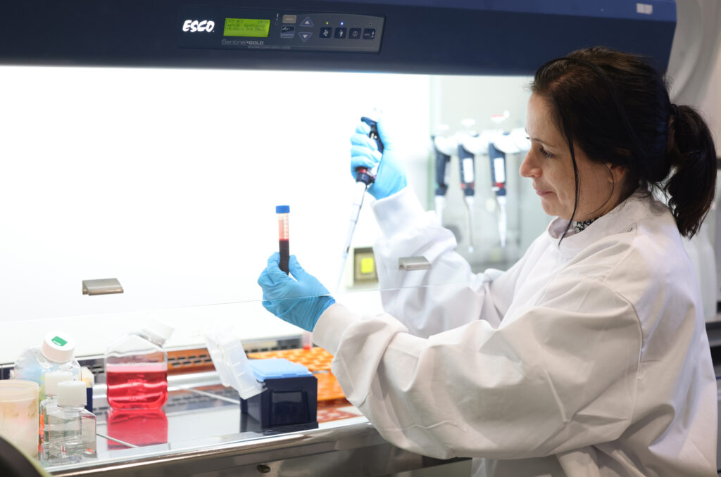 Woman in a lab