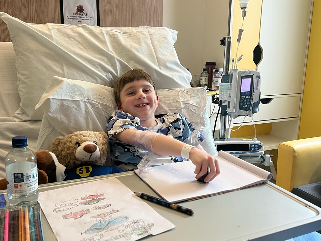 Teddy who is the first patient to take part in gene therapy at Alder Hey