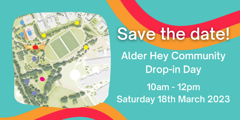 Save the date! Alder Hey Community Drop in Day
10 am - 12pm Saturday 18th March 2023