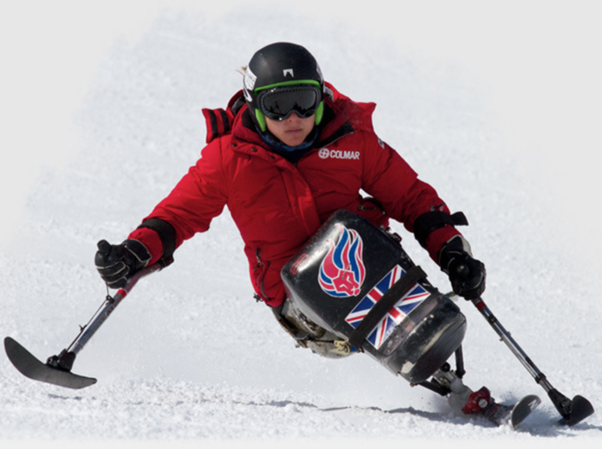 Harry skiing