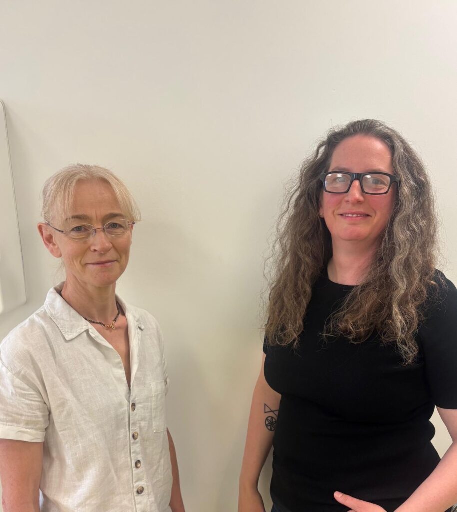 Photo of Harriet Corbett (left) and Rachel Isba