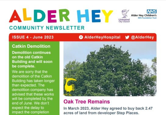 Alder Hey Community Newsletter June 2023 image