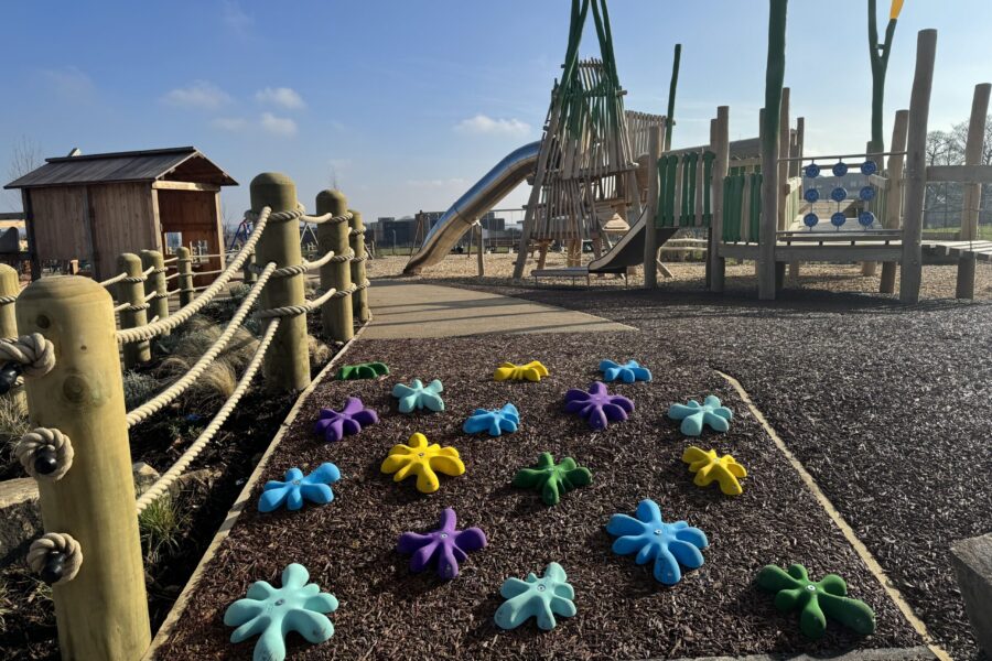 An image of the new Springfield Park play area next to Alder Hey Hospital