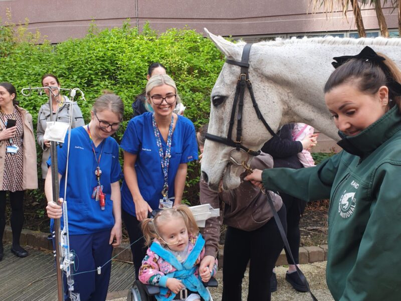 Alder Hey patients and staff meet Neptune Collonges