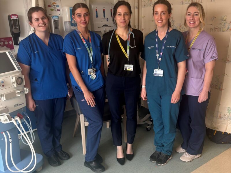 Dr Louise Oni with Alder Hey Renal team