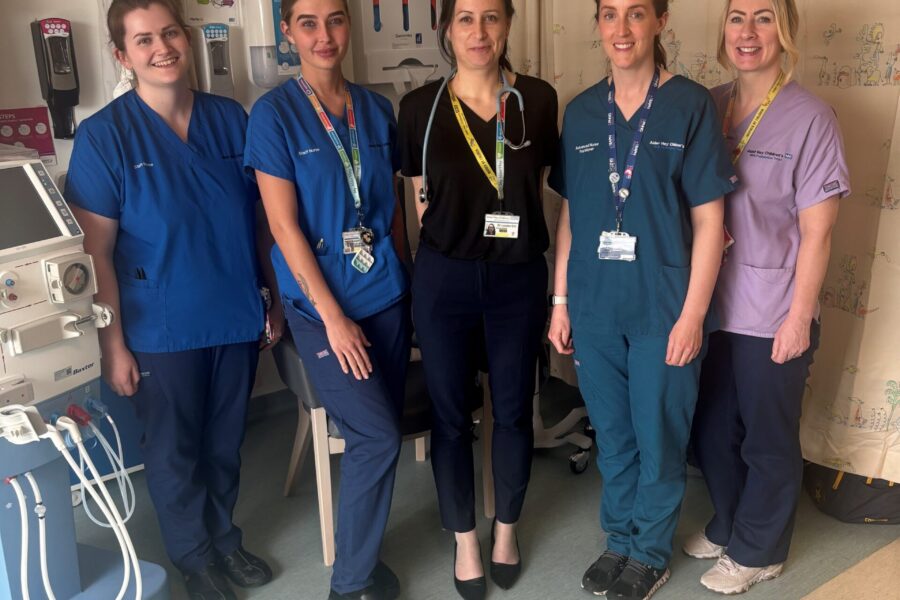 Dr Louise Oni with Alder Hey Renal team