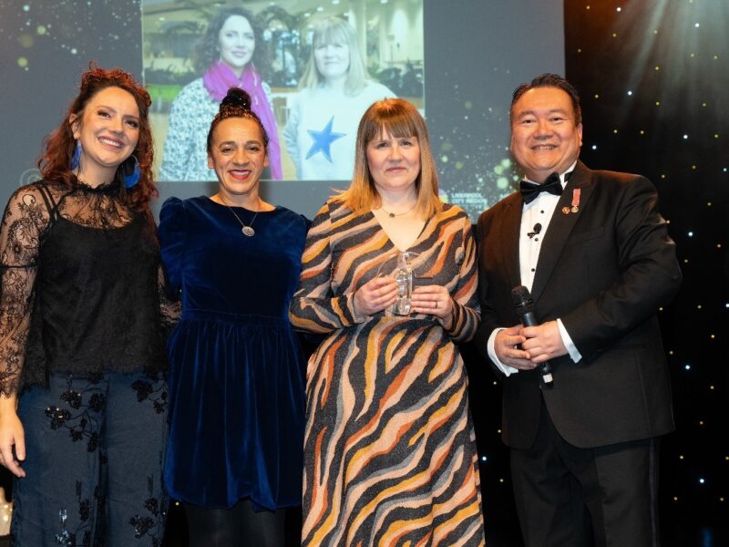 Arts for Health team receiving their award