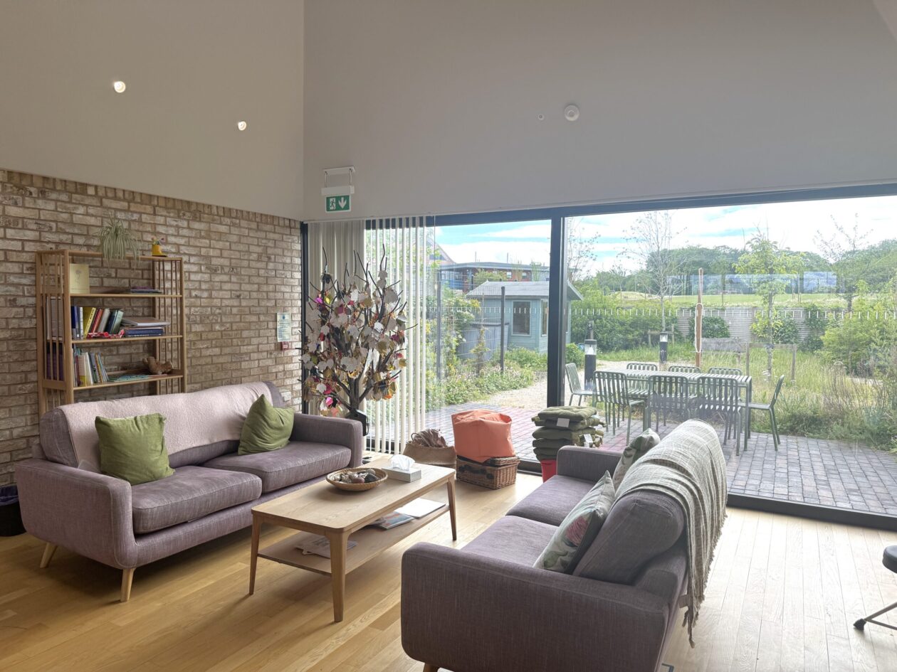 A photograph showcasing the interior of the Alder Centre