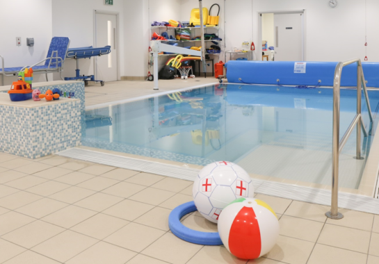 An image of the hydrotherapy pool in Alder Hey Hospital, Liverpool.