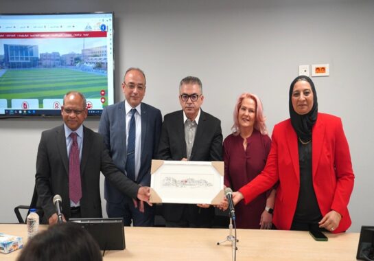 Representatives of Alder Hey and Ain Shams University posing for a photograph.
