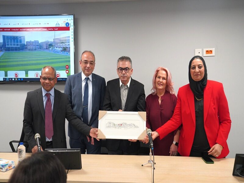 Representatives of Alder Hey and Ain Shams University posing for a photograph.