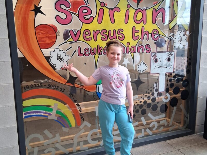 Seirian’s Story at her art exhibition