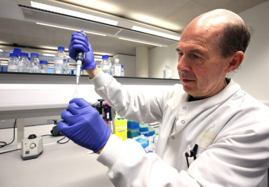 Man in a lab coat