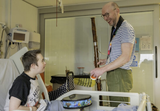 Alder hey arts for health rep with a patient