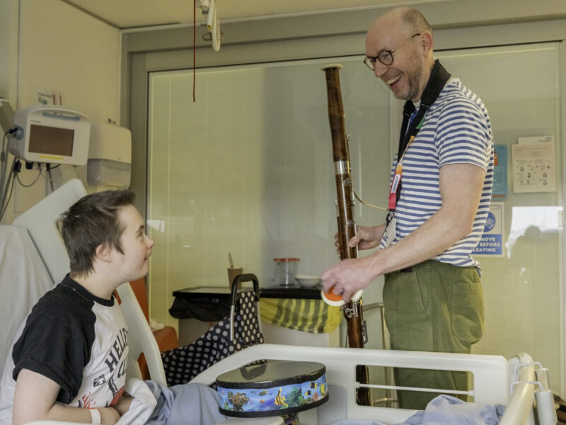 Alder hey arts for health rep with a patient