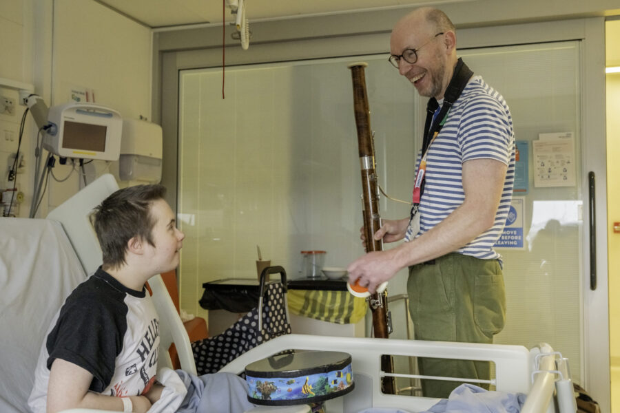 Alder hey arts for health rep with a patient