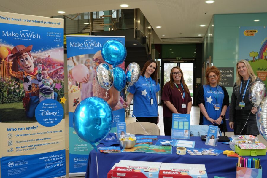 Photo of Make A Wish team and Alder hey staff