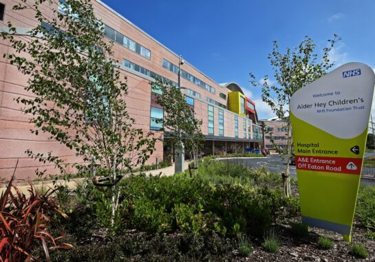 Hospital Alder Hey sign