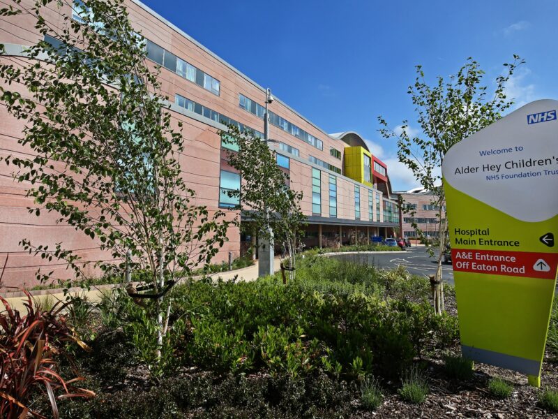 Hospital Alder Hey sign