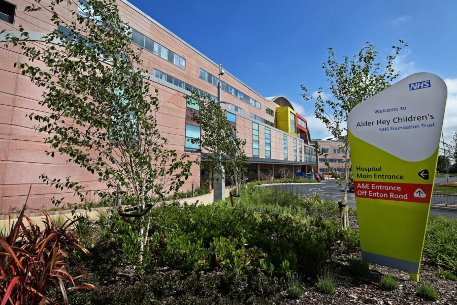 Hospital Alder Hey sign