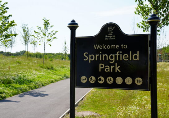 Springfield Park sign