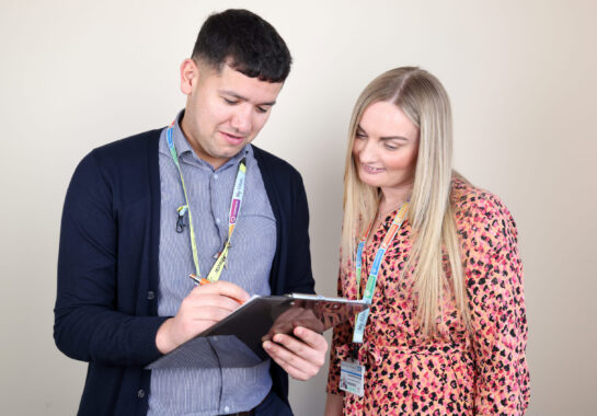 Two Alder Hey colleagues