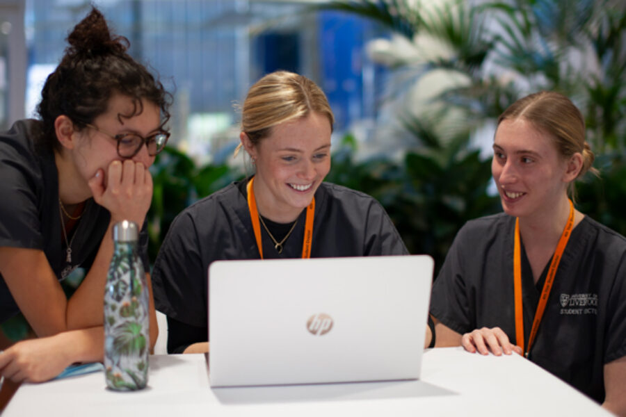 Students learning_