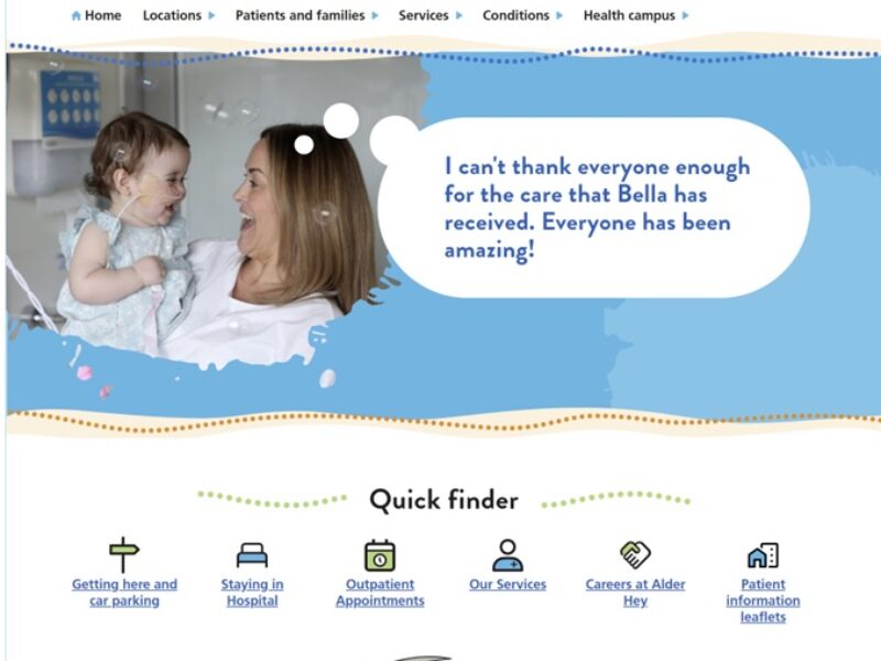Website homepage screenshot