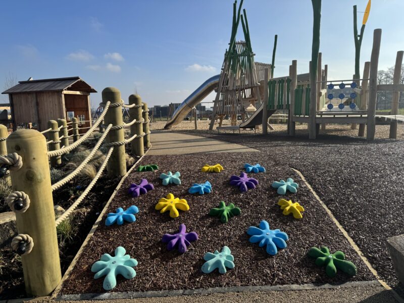 An image of the new Springfield Park play area next to Alder Hey Hospital